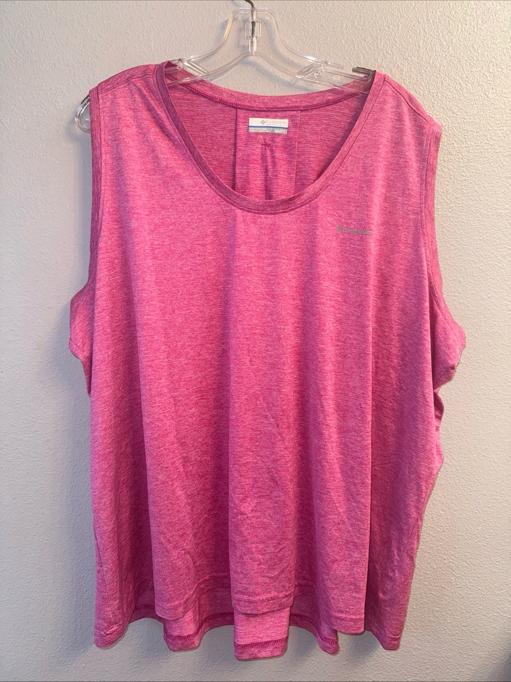 Columbia Women’s Pink Sleeveless Performance Tank Top-SZ 3X